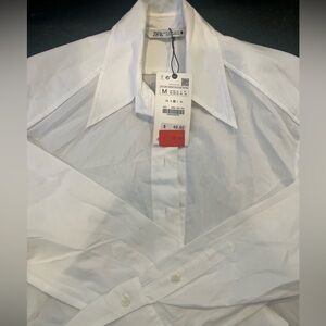 Zara white collar shirt